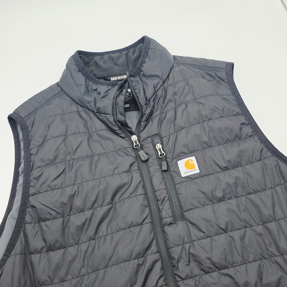 Carhartt Rain Defender Relaxed Fit Vest Mens 2XL Tall Black Quilted OV2286-M
